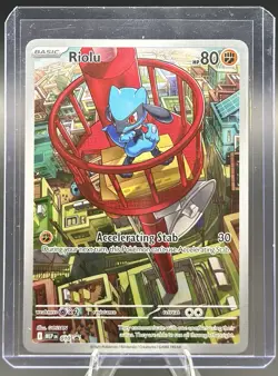 Pokemon Riolu 010 Me: Mega Evolution Promo Full Art Holo - Image 1
