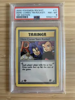 Pokemon Here Comes Team Rocket! 71/82 Rare 1st Edition PSA 8 (55921157) - Image 1