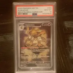 Pokemon - Mega Evolution Promo - Alakazam 009 Full Art Holo - Gem Mint PSA 10 - Image 1