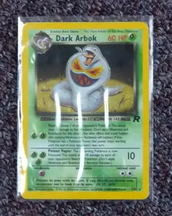 Rare 2000 Pokemon Team Rocket Unlimited Dark Arbok #2/82 WOTC, VG - Image 1