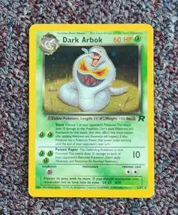 Rare 2000 Pokemon Team Rocket Unlimited Dark Arbok #2/82 WOTC, VG - Image 2