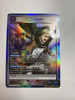Union Arena Attack On Titan Erwin Smith UE01BT/AOT-1-002 (Super Rare) - Image 1
