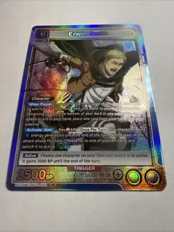 Union Arena Attack On Titan Erwin Smith UE01BT/AOT-1-002 (Super Rare) - Image 2