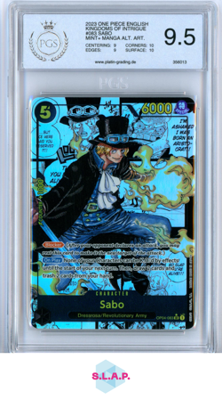 SABO ONE PIECE OP04-083 2023 KINGDOMS OF INTRIGUE MANGA ENGLISCH PGS 9.5 - Image 1
