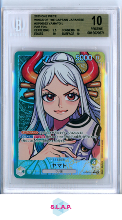 YAMATO L PAR FOIL 2023 ONE PIECE WINGS OF THE CAPTAIN JAPANESE OP06022 BGS 10.0 - Image 1