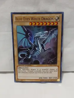 Yu-Gi-Oh! TCG Blue Eyes White Dragon Limited Edition Card JUMP-EN068 NM Rare! - Image 1