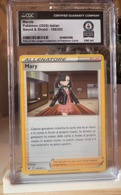 Mary 169/202 Sword & Shield Rare Italian – CGC Slab Gray Bros GWR Pokemon Card - Image 1