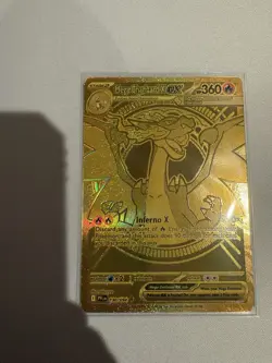 Pokemon Mega Charizard X ex 130/094 Phantasmal Flames Gold Card English - Image 1