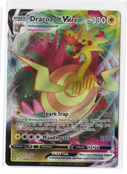 Dracozolt VMAX 059/203 Evolving Skies SWSH Ultra Rare Pokemon TCG Card NM - Image 1