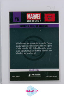 DAREDEVIL (ELEKTRA NATCHIOS) PANINI Y6 MARVEL ANTHOLOGY LEGACY CARD 2025 ENGLISH - Image 2
