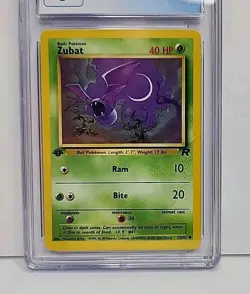 CGC 9 Zubat 1st Edition 70/82 Team Rocket 2000 Pokemon Card Graded CGC Mint - Image 3