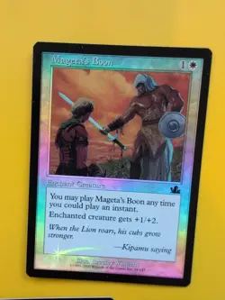 Mageta's Boon x3 MTG CARD OLD BORDER FOIL CARD. PROPHECY JUNE 2000. - Image 2