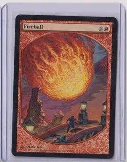 Magic: The Gathering Fireball Player Rewards Textless Promo (HP) - Image 1