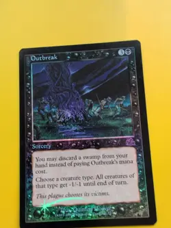 Outbreak. Sorcery. MTG CARD OLD BORDER FOIL CARD. PROPHECY JUNE 2000. - Image 5