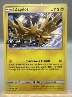 Zapdos SM159 Pokemon TCG SM Promos Holo Card NM - Image 1