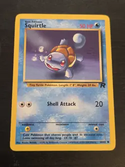 2000 Squirtle 68/82 Team Rocket 50 HP Regular Unlimited Common. Pokemon TCG - Image 1