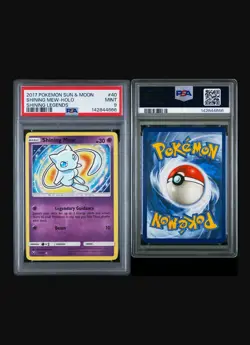 2017 POKEMON SUN & MOON SHINING LEGENDS #40 SHINING MEW-HOLO PSA 9 NEW CERT - Image 1