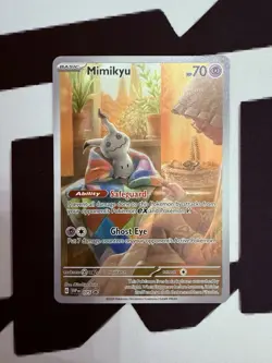 Pokemon Mimikyu 075 Black Star Promo Paldean Fates Full Art - Image 1