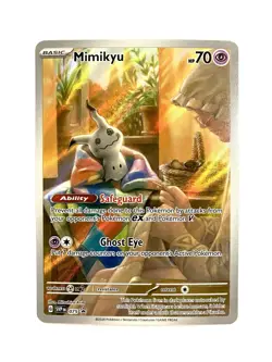 Mimikyu 075 S&V: Paldean Fates ETB Black Star Promo Pokemon TCG Card NM - Image 1
