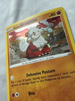 2022 Pokemon TCG Hisuian Growlithe Cosmos Holo Promo Lost Origin NM 070/189 - Image 4