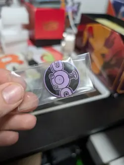 Pokemon Purple Magnemite Mini Coin From 151 Chinese - Image 1