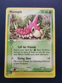Pokemon Card Wurmple 81/97 EX Dragon Common - Image 1