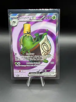 Pokemon TCG | Sinistcha ex 189/167 Sv06: Twilight Masquerade Holo Pack Fresh NM+ - Image 1