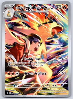 Ethan's Typhlosion 190/182 (NM) Destined Rivals Illustration Rare Pokemon TCG - Image 1