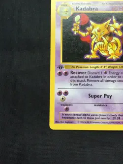 Pokemon Cards: Base Set 1st Edition Uncommon: Kadabra 32/102 - Image 5