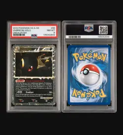 2010 POKEMON HEARTGOLD & SOULSILVER UNDAUNTED #86 UMBREON-HOLO PSA 8 - Image 3