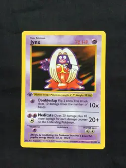 Pokemon Cards: Base Set 1st Edition Uncommon: Jynx 31/102 - Image 1