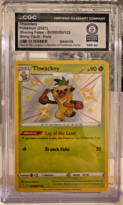 Thwackey SV005/SV122 – CGC – Shiny Vault – Shining Fates 2021 – Pokemon GWR - Image 1