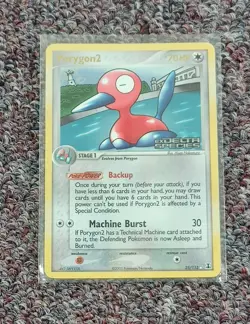 Rare 2005 Pokemon EX Delta Species Reverse Foil Porygon2 #25/113 Nintendo, VG - Image 1