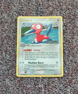 Rare 2005 Pokemon EX Delta Species Reverse Foil Porygon2 #25/113 Nintendo, VG - Image 2