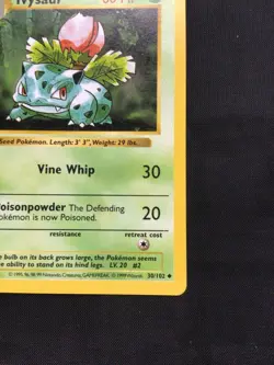 Pokemon Cards: Base Set 1st Edition Uncommon: Ivysaur 30/102 - Image 4