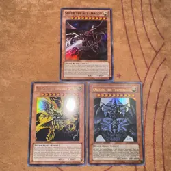 🔥 YUGIOH SLIFER the Sky Dragon DRAGON OF RA OBELISK JUMP-EN061 045 037 ULTRA LP - Image 1