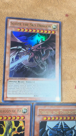🔥 YUGIOH SLIFER the Sky Dragon DRAGON OF RA OBELISK JUMP-EN061 045 037 ULTRA LP - Image 2