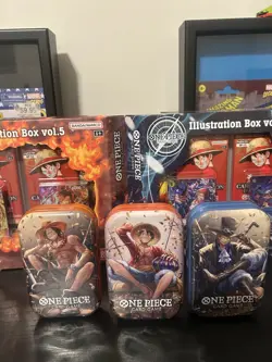 One Piece TCG Lot-Illustration Box Vol. 5 & 6-Tin Set Vol. 2 With OP-14 Blisters - Image 2
