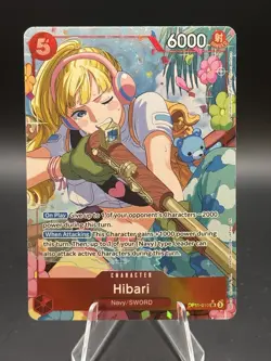 Hibari OP11-010 SR Alt Art A Fist of Divine Speed One Piece TCG - Image 1