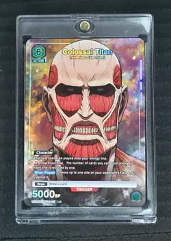 Colossal Titan Bandai Attack on Titan Union Arena UE10ST/AOT4-1-113 R* Holo - Image 1