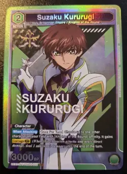 Suzaku Kururugi UEX03BT/CGH-2-055 Foil Super Rare Code Geass Union Arena TCG - Image 1