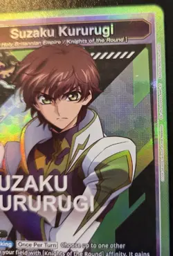 Suzaku Kururugi UEX03BT/CGH-2-055 Foil Super Rare Code Geass Union Arena TCG - Image 3