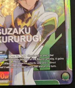Suzaku Kururugi UEX03BT/CGH-2-055 Foil Super Rare Code Geass Union Arena TCG - Image 5