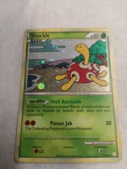 Shuckle 11/123 Holo Rare HeartGold SoulSilver Base Set Pokemon Card - Image 1