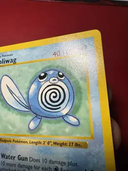 Poliwag 59/102 Shadowless 1st Edition Base Set Pokemon Card LP - Image 4