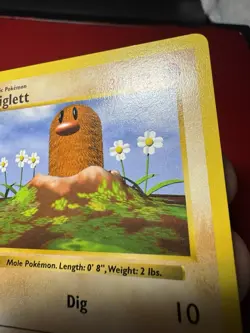 Diglett 47/102 Shadowless 1st Edition Base Set Pokemon Card LP - Image 4