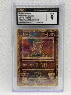 ANCIENT MEW Holo Rare Movie Promo Pokemon Card CGC 9 MINT - Image 1
