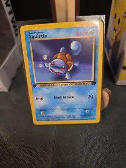 1st Edition Squirtle 68/82 - Team Rocket - Pokemon Card - LP - Image 1