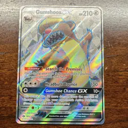 Pokemon Gumshoos GX Full Art Ultra Rare Holo 145/149 SM Base Set 2017 TCG Card - Image 1