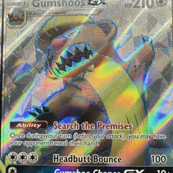 Pokemon Gumshoos GX Full Art Ultra Rare Holo 145/149 SM Base Set 2017 TCG Card - Image 4